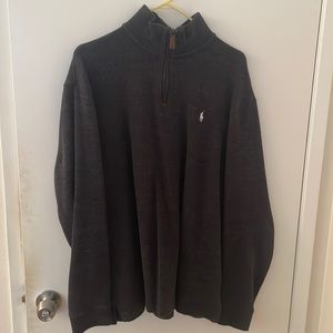 Ralph Lauren Polo sweater color dark gray charcoal size XL